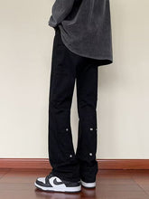Men Jeans Spring and Autumn Straight-Leg Pants Loose Flared Trousers